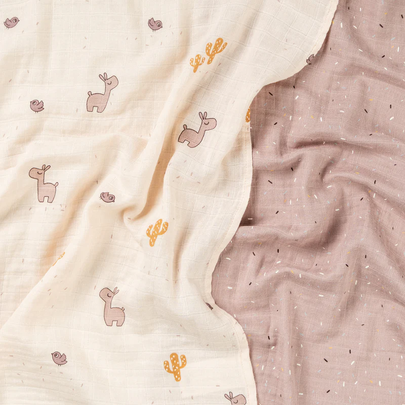 Done by Deer | Tetra doek Lalee Powder Burp Cloth 65x65cm 2-pack
