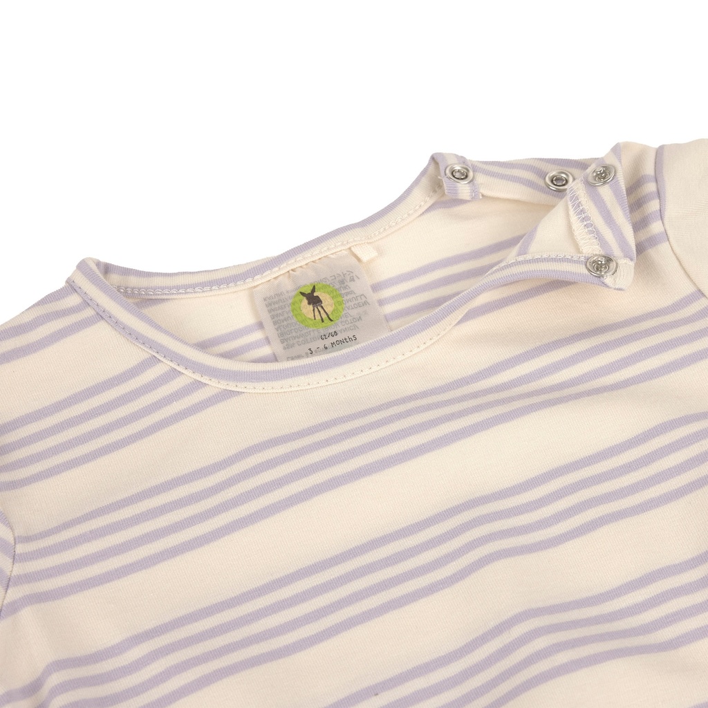 Laessig | T-Shirt Longsleeve Striped Pastel Lilac
