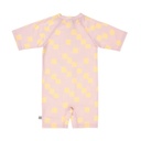 Laessig | Zwempak Sunsuit Checkerboard Pale Pink/Yellow