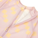 Laessig | Zwempak Sunsuit Checkerboard Pale Pink/Yellow