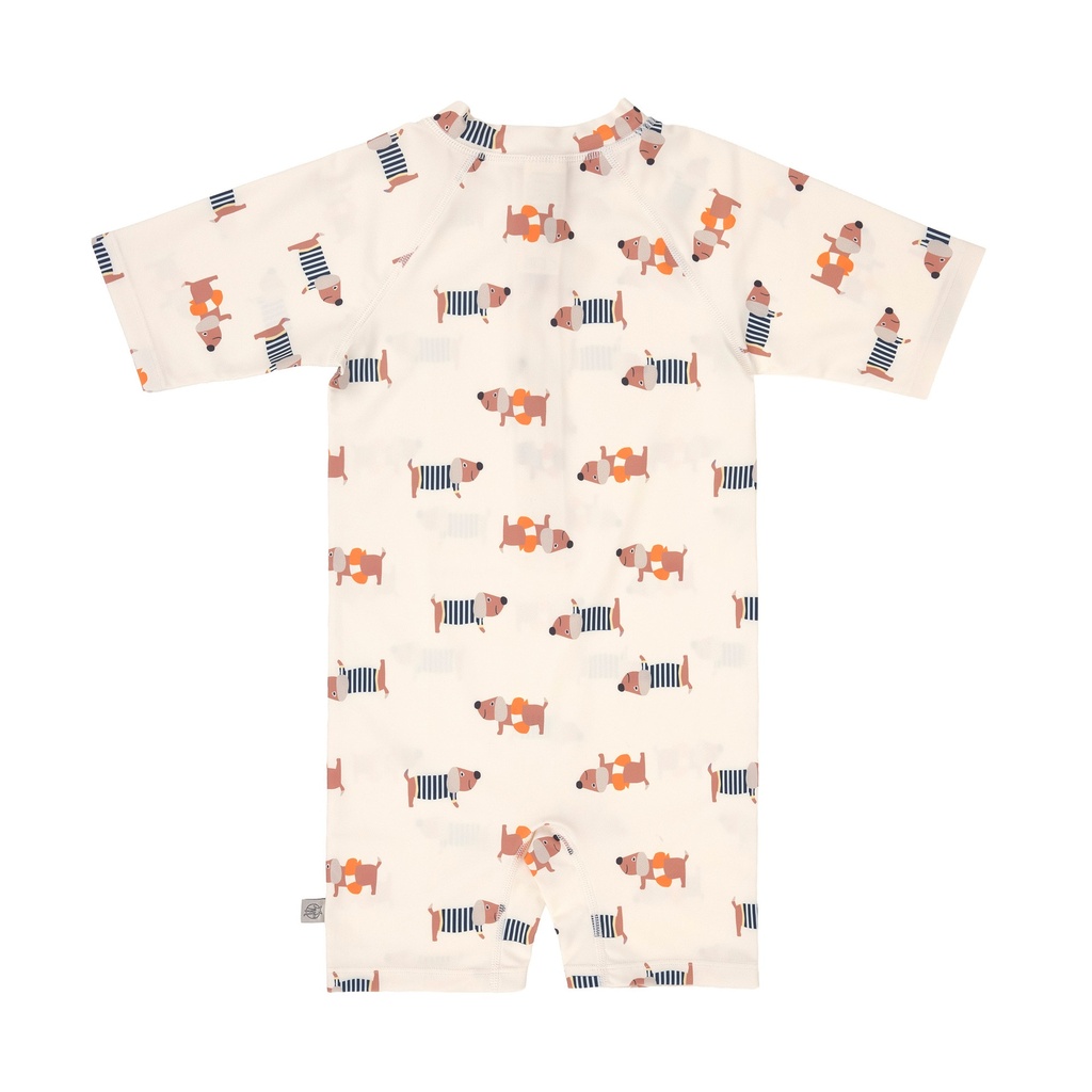 Laessig | Zwempak Sunsuit Longsleeve Beach Dog Orange/Dark Sea