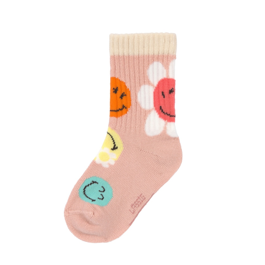 Laessig | Kousen SmileyWorld® Dusty Rose M15-18 3-pack