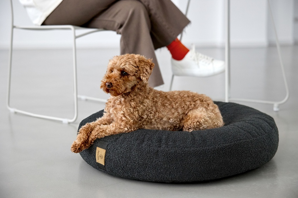 Laessig | Hondenmand Donut Black M-L