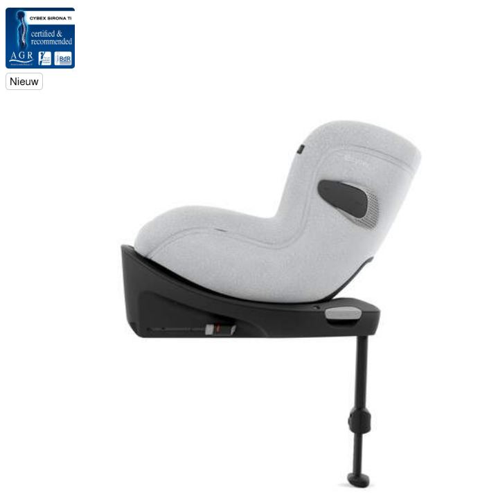 Cybex | Autostoel Sirona Ti Plus Platinum White/Light Grey Gr 0/1