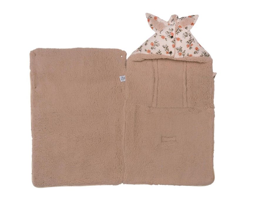 BB&Co | Voetenzak Fleurs/Sherpa Ourson 0-6M 