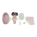 Little Dutch | Pluche Knuffel Babypop Evi in Mandje Textiel  9x22x25cm +12M