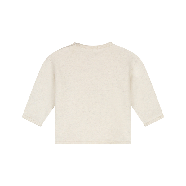 A Tiny Story | Pull Uni Ecru Melange