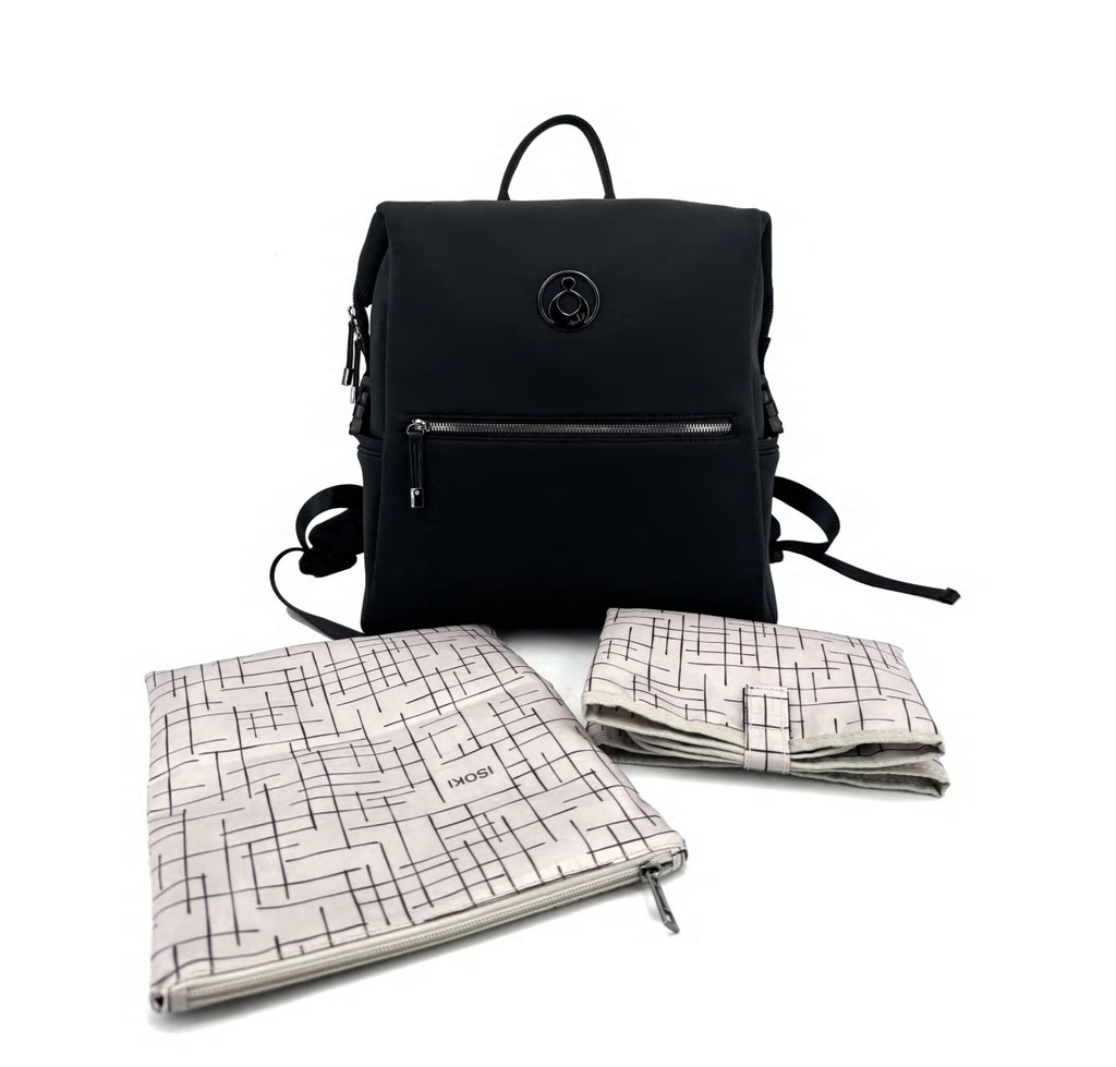 Isoki | Verzorgingstas Newport Neoprene Backpack Black