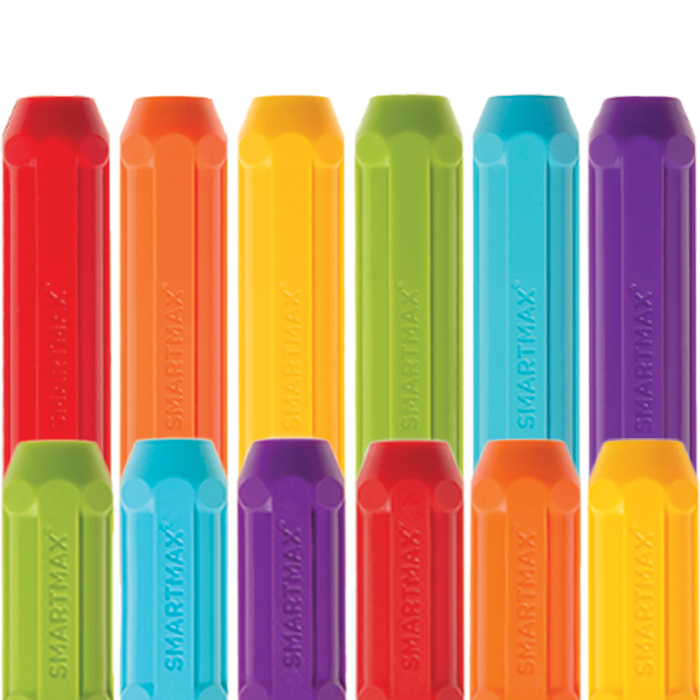 Smartmax | Magnetisch Speelgoed XT Set  6 Medium & 6 lange Staven