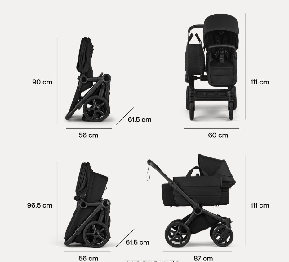 Bugaboo | Wandelwagen Donkey 6 Mono Complete Black/Cocoa Brown