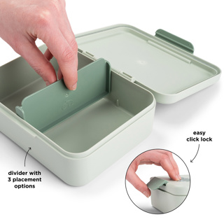 Done by Deer | Brooddoos Playground Lunchbox Green 17,5x14x6,5cm