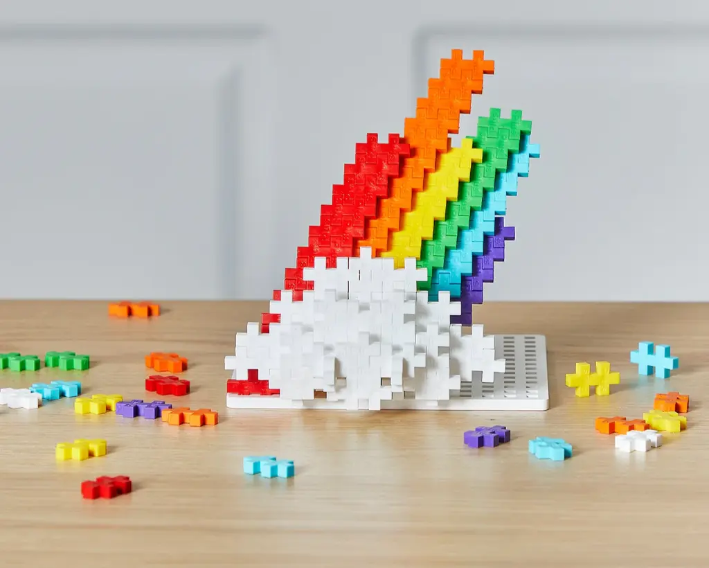 PlusPlus | Educatief Speelgoed Regenboog Bouwstukjes Kleurenmix 100-delig