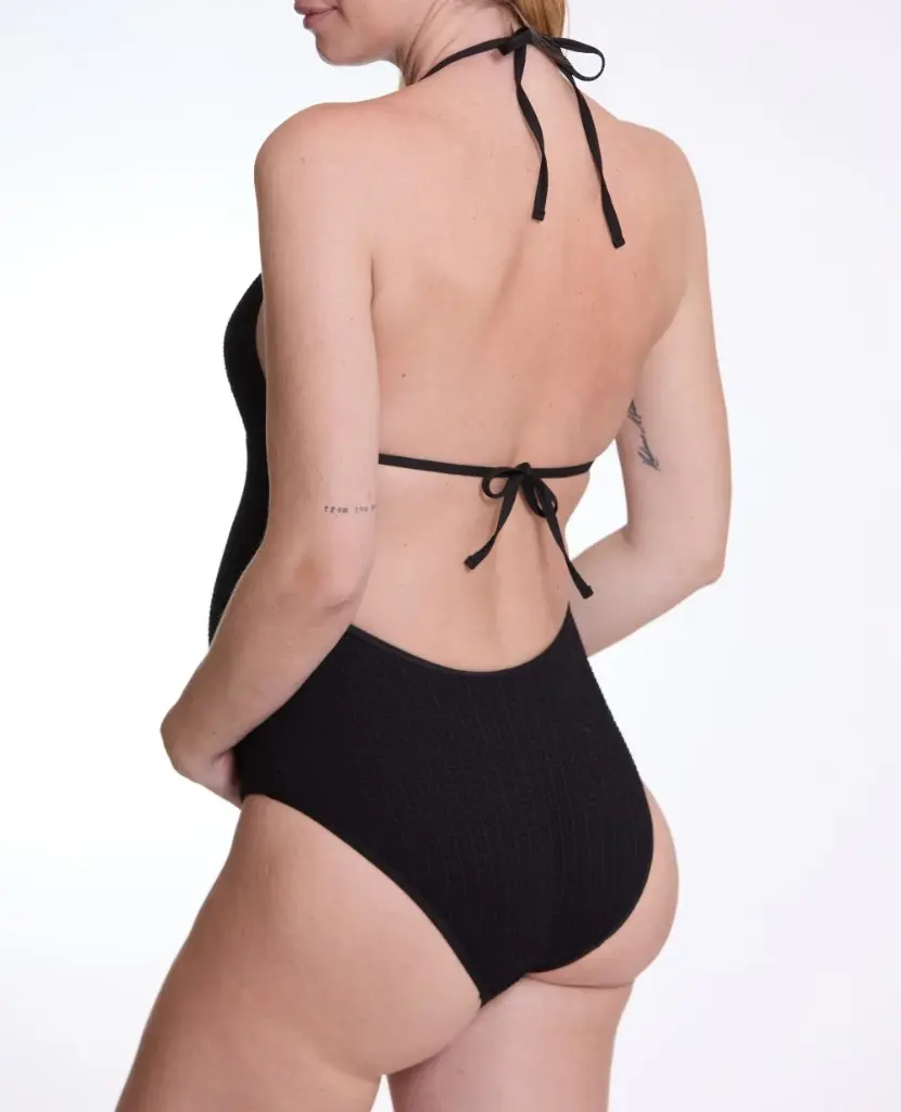 Cache Coeur | Badpak Milos Maternity Swimsuit Zwart