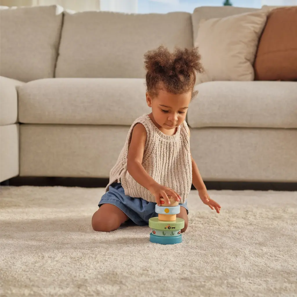 Tiny Love | Stapeltoren Farmers Funday Stacking Tower  Boerderijprint