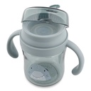 Trixie | Drinkbeker 360° met Handvaten Mr. Shark Blauwgrijs