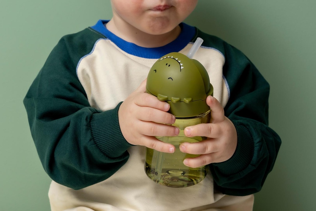 Trixie | Drinkbeker met Rietje Mr. Dino Groen
