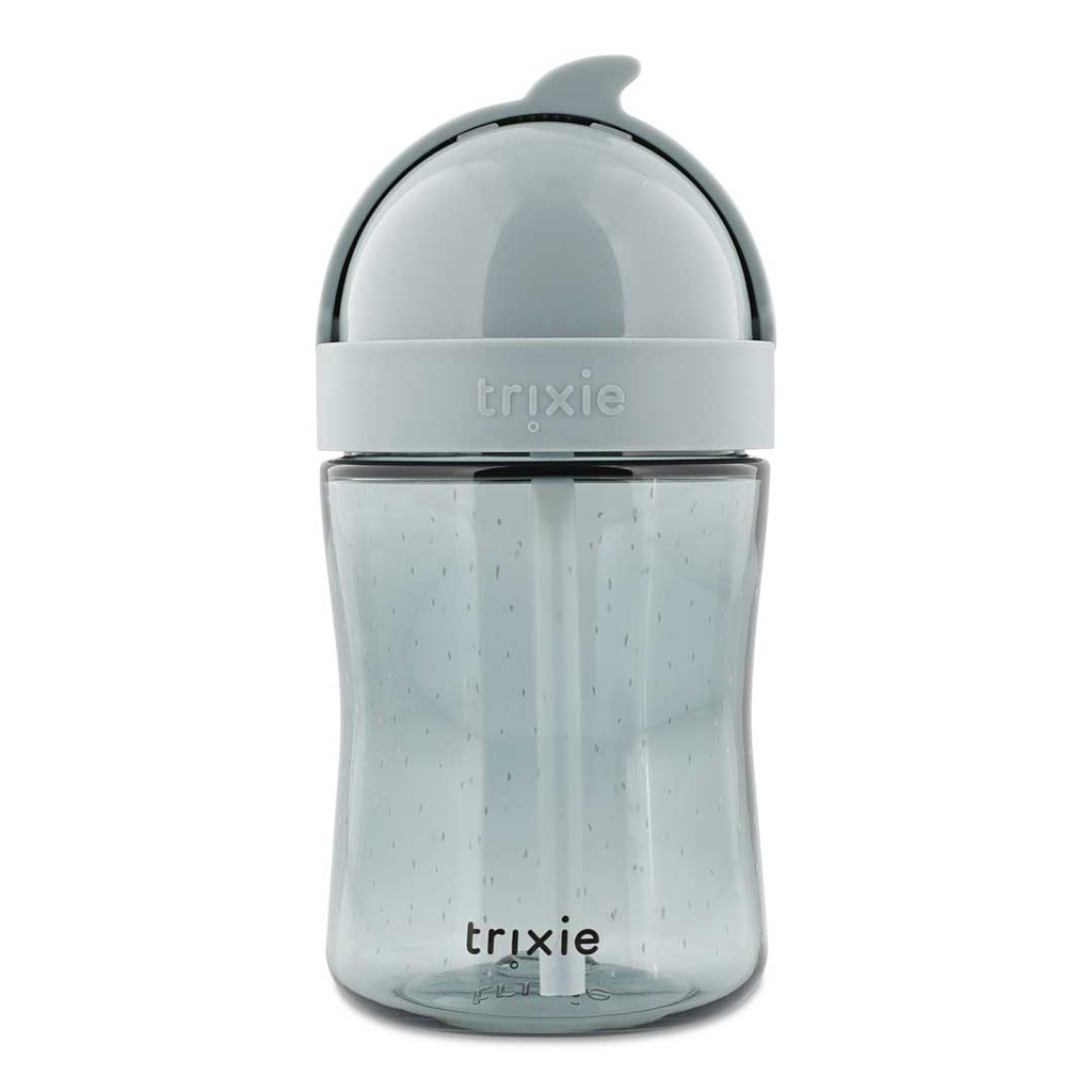 Trixie | Drinkbeker met Rietje Mr. Shark Blauwgrijs