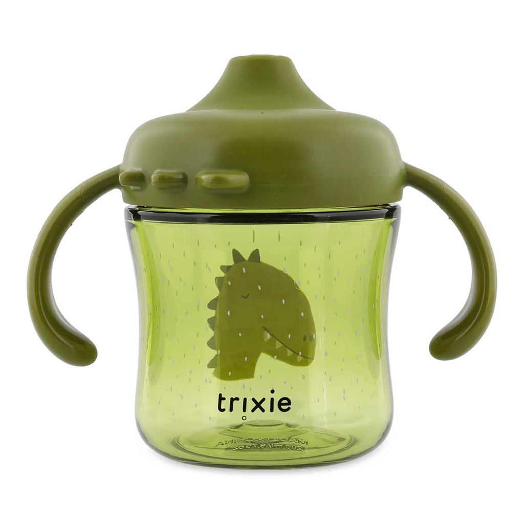 Trixie | Drinkbeker Sippy Cup met Handvat en Drinktuit Mr. Dino Groen