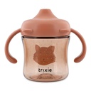 Trixie | Drinkbeker Sippy Cup met Handvat en Drinktuit Mrs. Cat Roze