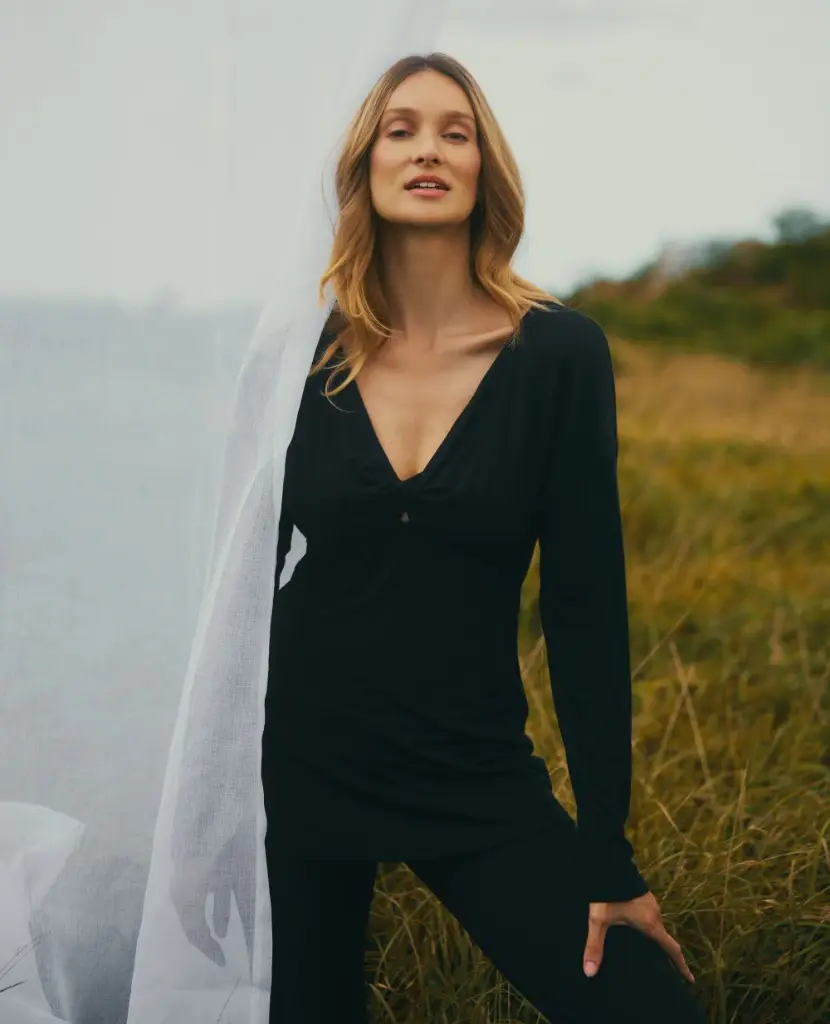 Cache Coeur | T-shirt Louna Black