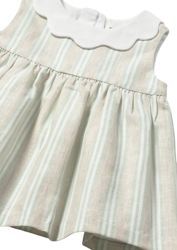 Mayoral | Jurk Girls Layette Stripes Aqua