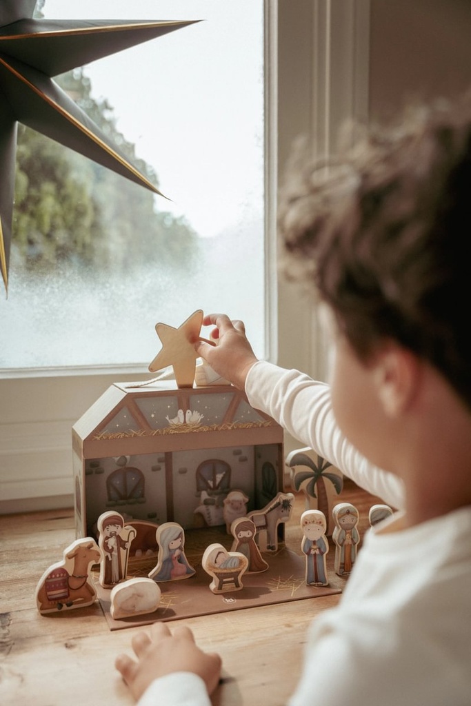 Little Dutch | Speelkoffer Kerststal 