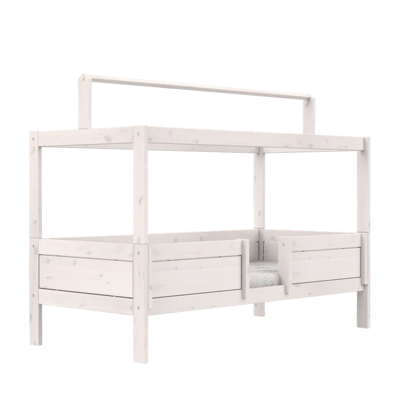 Lifetime | Bed 4in1 met Dakframe incl Rolbodem Off White MDF L200xB90xH100cm 