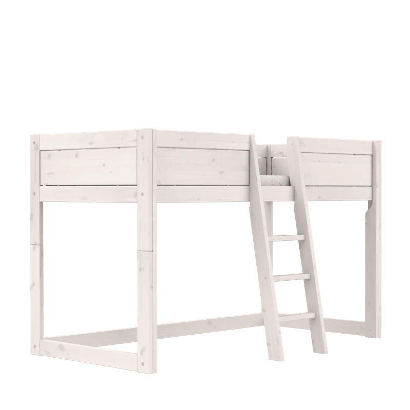 Lifetime | Bed 4in1 met Dakframe incl Rolbodem Off White MDF L200xB90xH100cm 