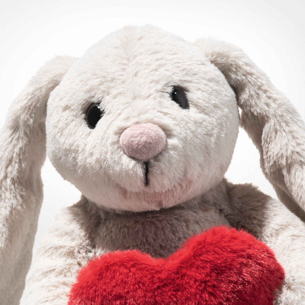 Steiff | Knuffel Hoppie Rabbit Love 16cm Light Grey