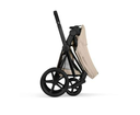 Cybex | Wandelwagen Priam Comfort Set Frame Matt Black Plooibare Draagmand - Zitbekleding Cozy Beige NEW
