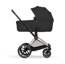 Cybex | Wandelwagen Priam Comfort Set Frame Rose Gold/Plooibare Draagmand Sepia Black/Zitbekleding Sepia Black NEW