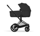Cybex | Wandelwagen Priam Comfort Set Frame Matt Black/Plooibare Draagmand Sepia Black/Zitbekleding Sepia Black NEW