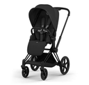 Cybex | Wandelwagen Priam Comfort Set Frame Matt Black/Plooibare Draagmand Sepia Black/Zitbekleding Sepia Black NEW