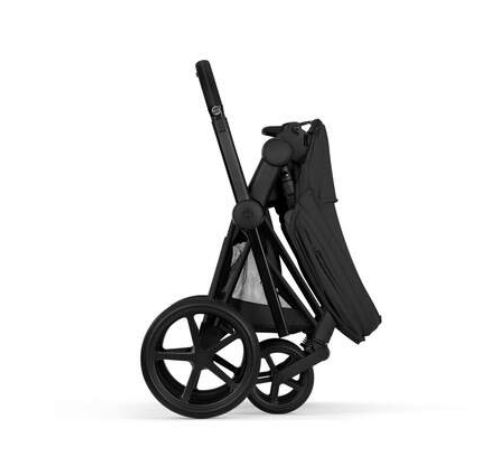 Cybex | Wandelwagen Priam Comfort Set Frame Matt Black/Plooibare Draagmand Sepia Black/Zitbekleding Sepia Black NEW