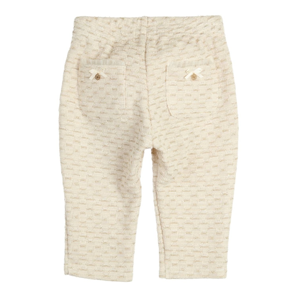Gymp | Broek Girls Katherina Ecru/Gold
