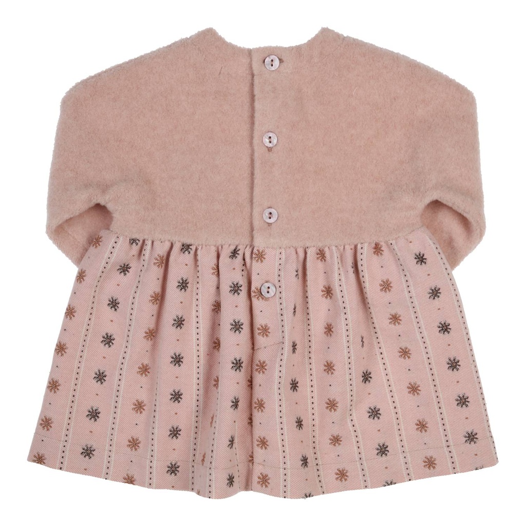 Gymp | Jurk Girls Inga Old Rose/Grey