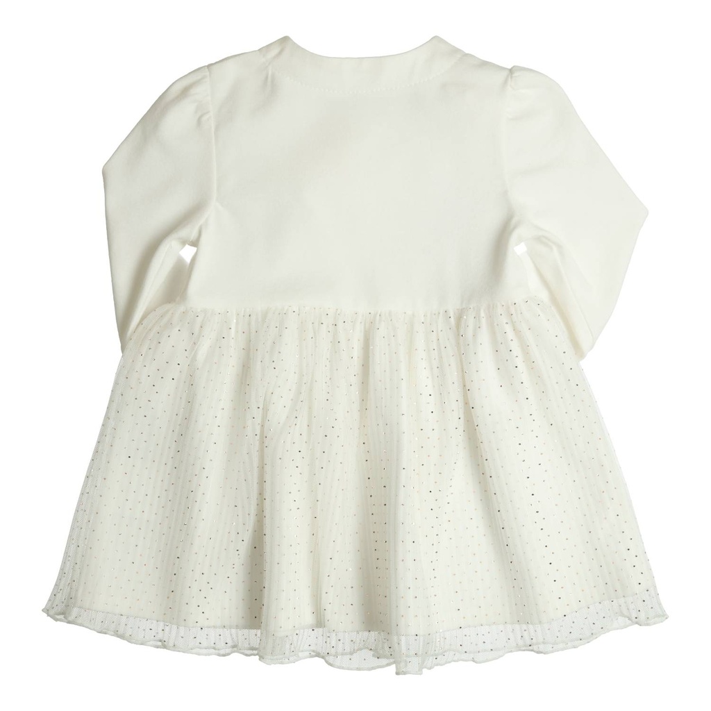Gymp | Jurk Girls Cheryl Off White/Grey