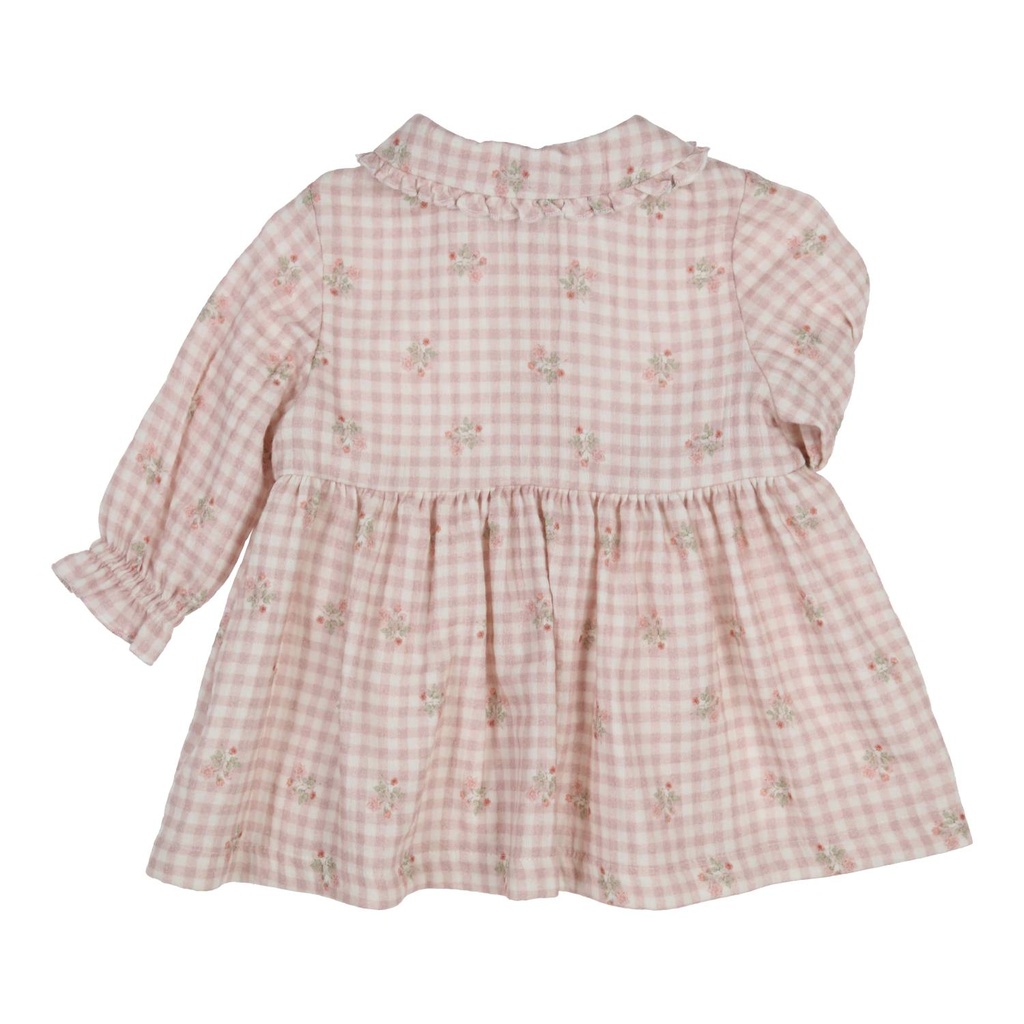 Gymp | Jurk Girls Emmy Off White/Old Rose