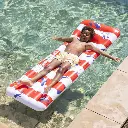 Swim Essentials | Luchtmatras Ocean Stripes Rood/Wit 177cm