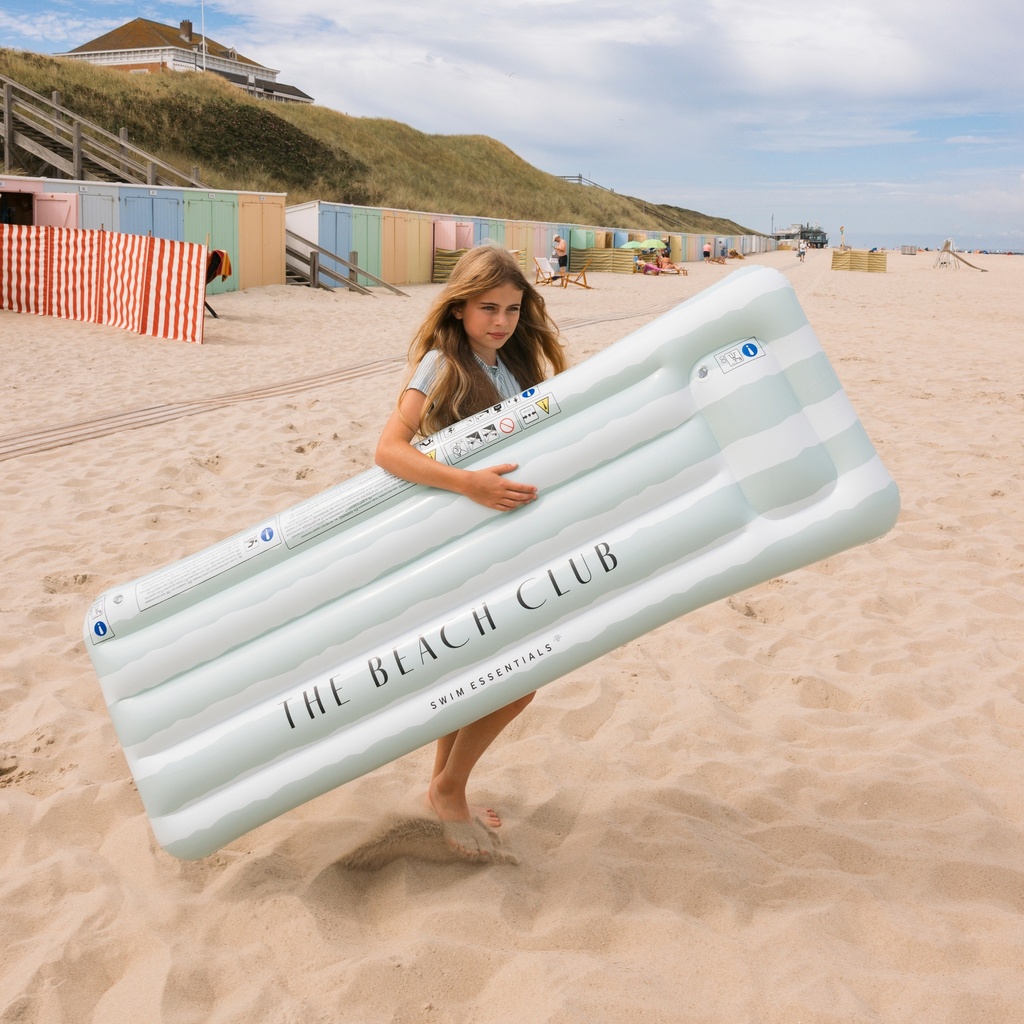 Swim Essentials | Luchtmatras Resort Stripe Groen 177cm