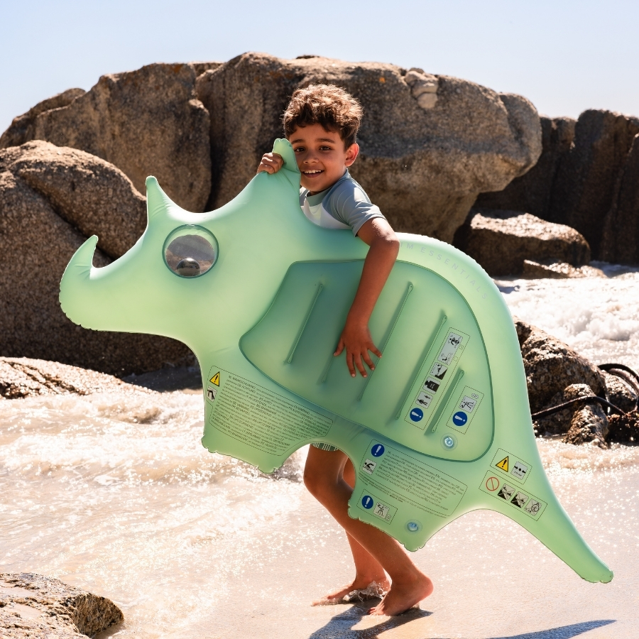 Swim Essentials | Luchtmatras Dino Dreamscape Groen