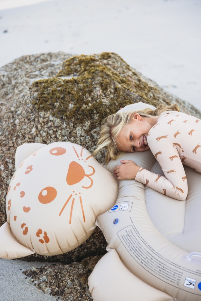 Swim Essentials | Luchtmatras Leopard Dreamscape  165x115x19cm Bruin 