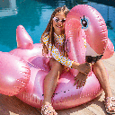 Swim Essentials | Luchtmatras Flamingo Dreamscape Roze/Goud XXL