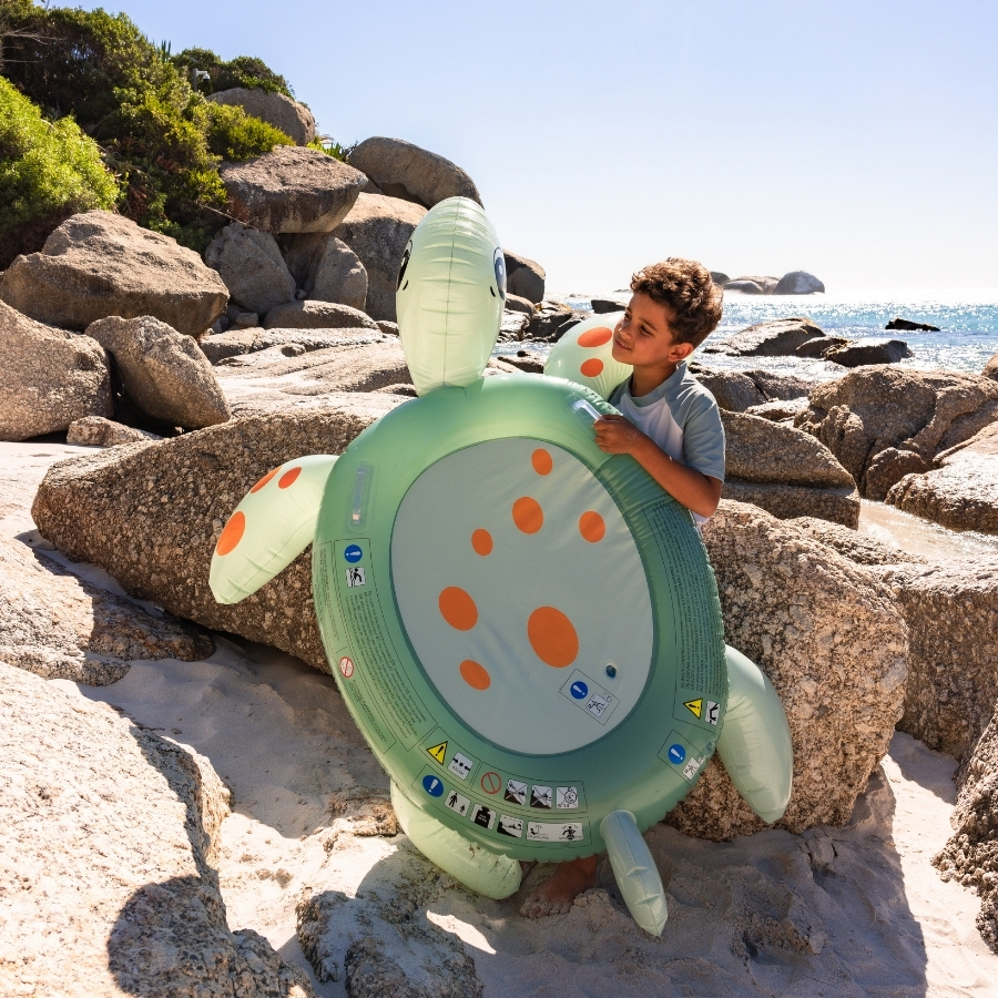 Swim Essentials | Luchtmatras Turtle Dreamscape Groen 140cm