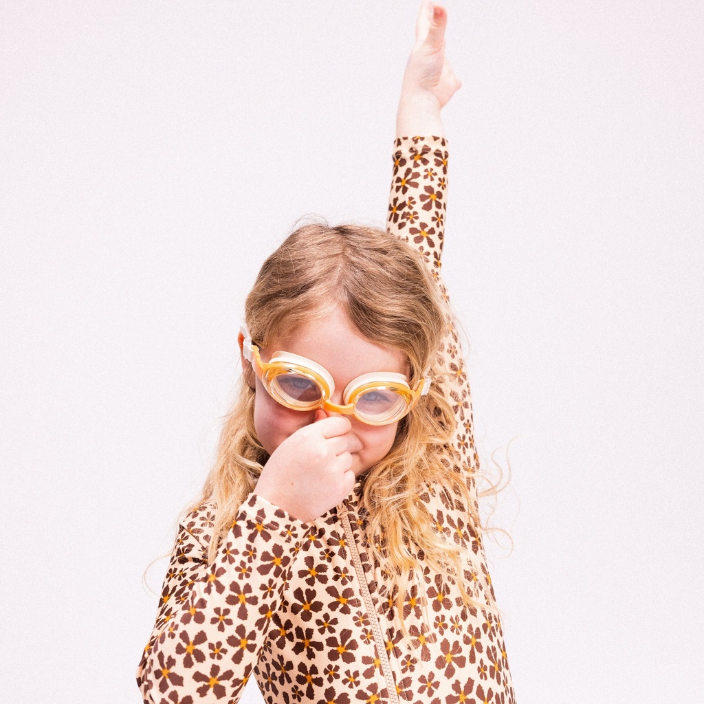 Swim Essentials | Zwembril Leopard Beige