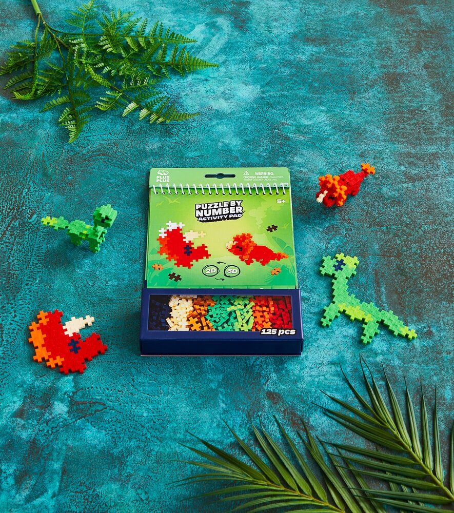 PlusPlus | Educatief Speelgoed Bouwen op Nummer Dinosaurs