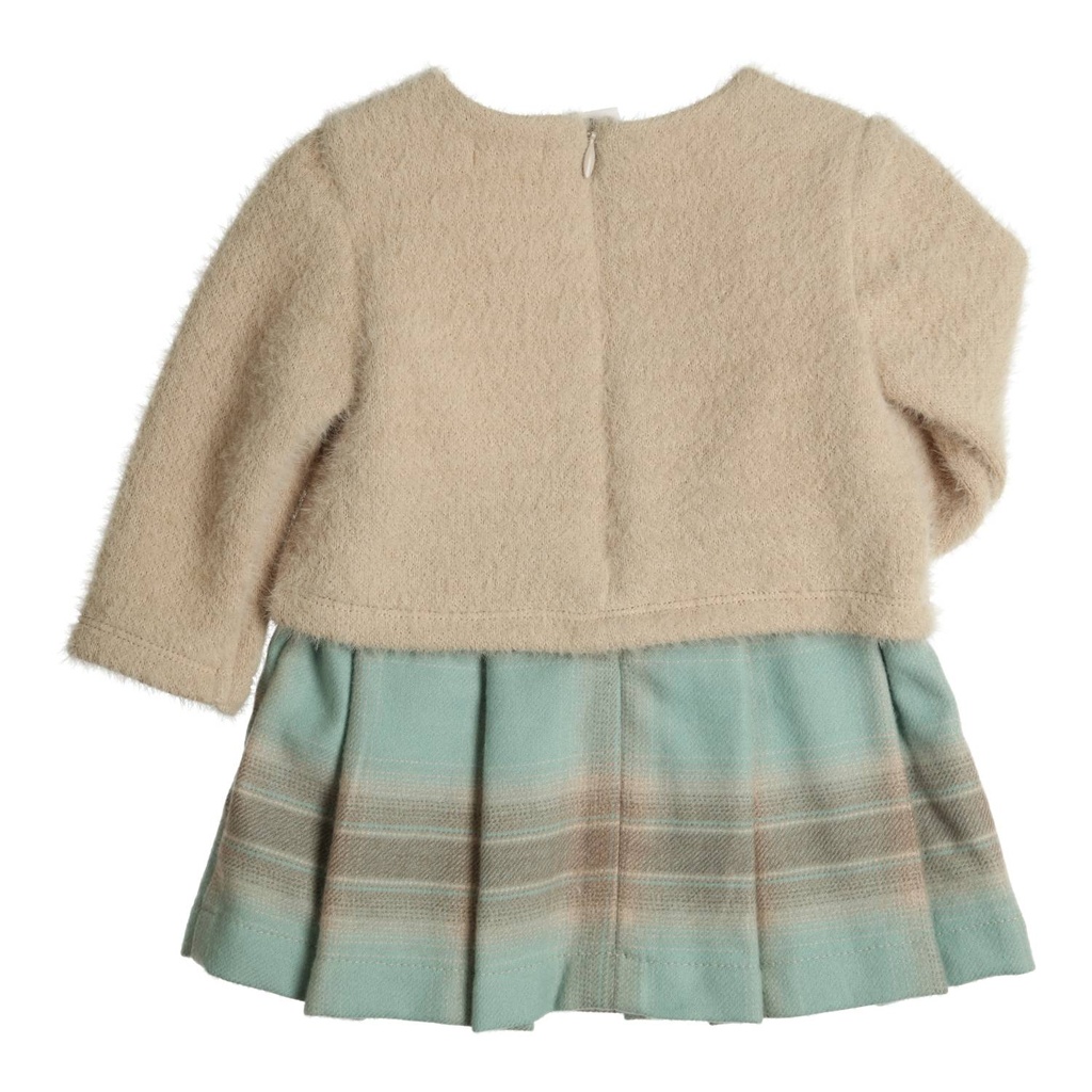 Gymp | Jurk Girls Larissa Green/Beige