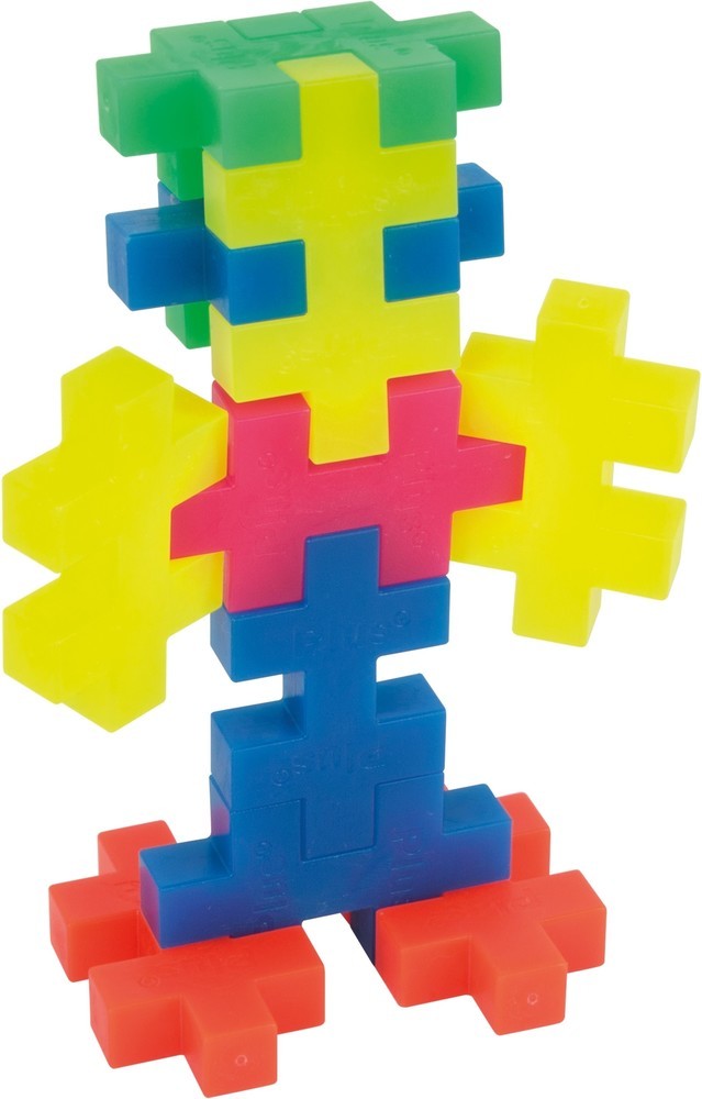 PlusPlus | Educatief Speelgoed Big Bouwstukjes Neon 15-delig