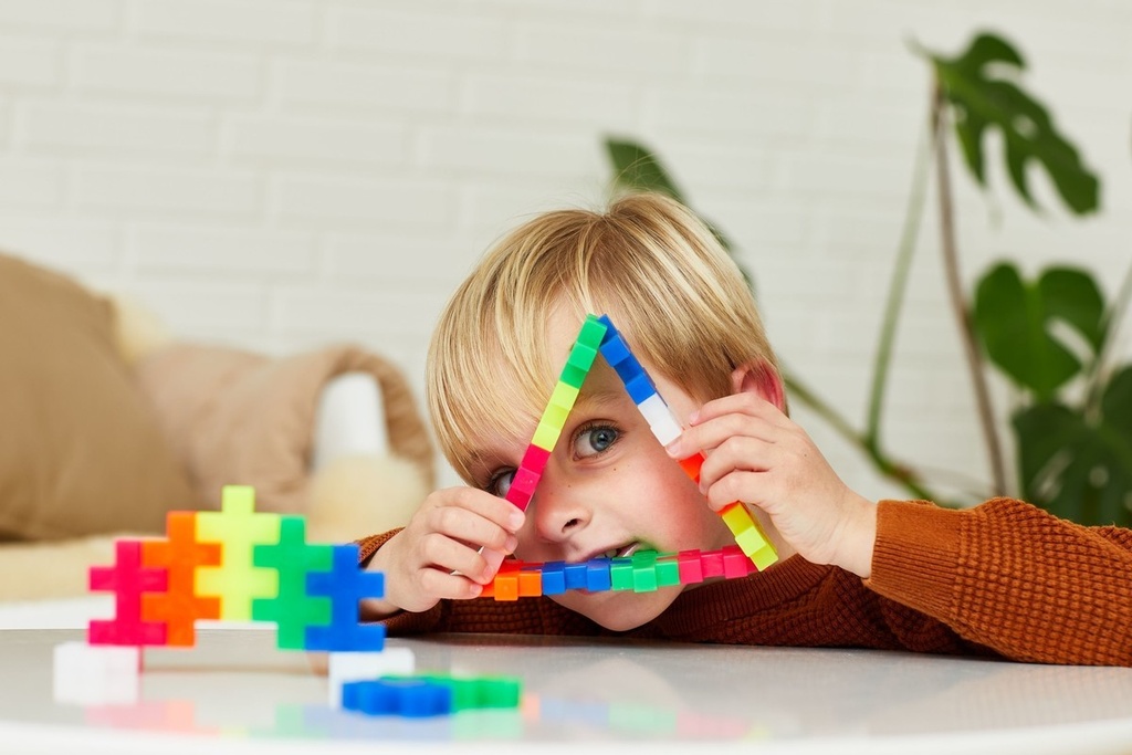 PlusPlus | Educatief Speelgoed Big Bouwstukjes Neon 15-delig