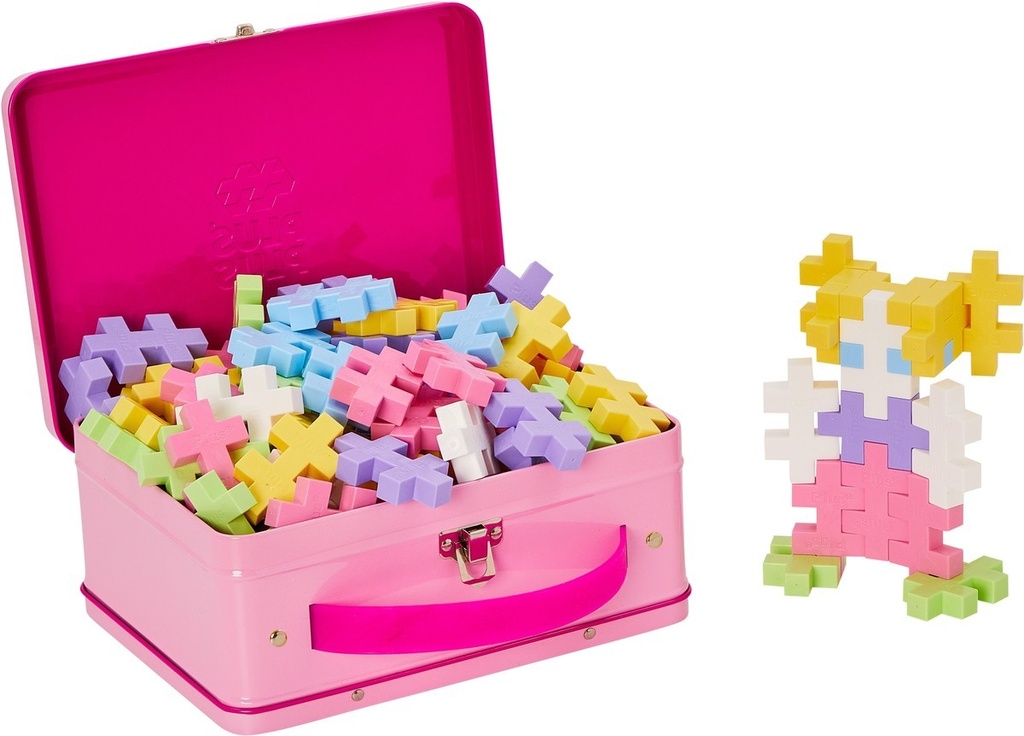 PlusPlus | Educatief Speelgoed Big Bouwstukjes in Koffer Pastel 70-delig